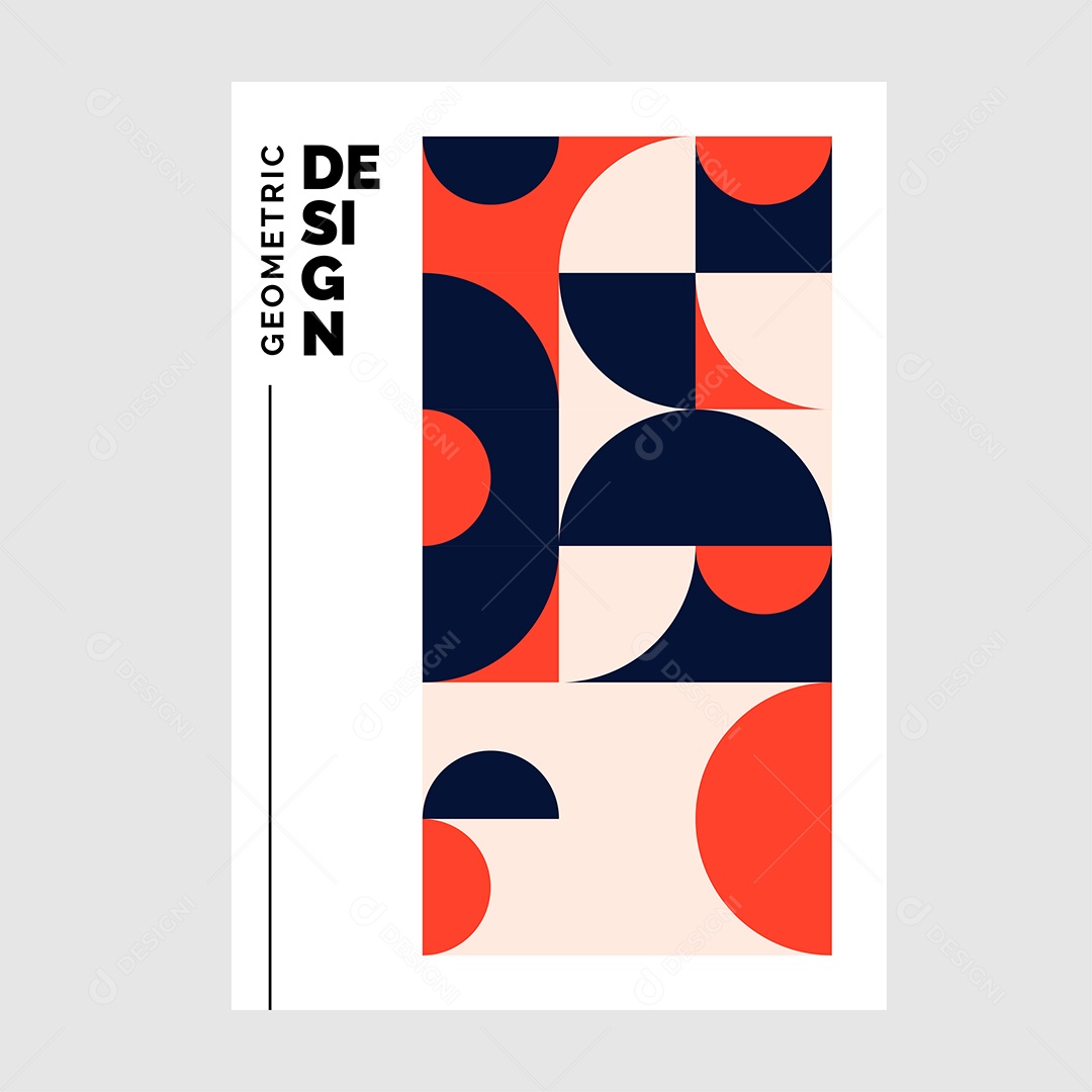 Modelo de Capa de Livro de Mosaico Plano Ilustração Vetor EPS