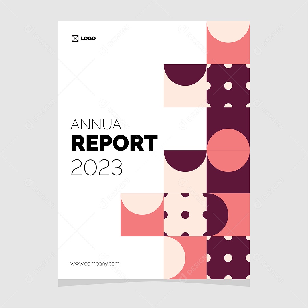 Modelo de Capa de Livro de Mosaico Plano Ilustração Vetor EPS