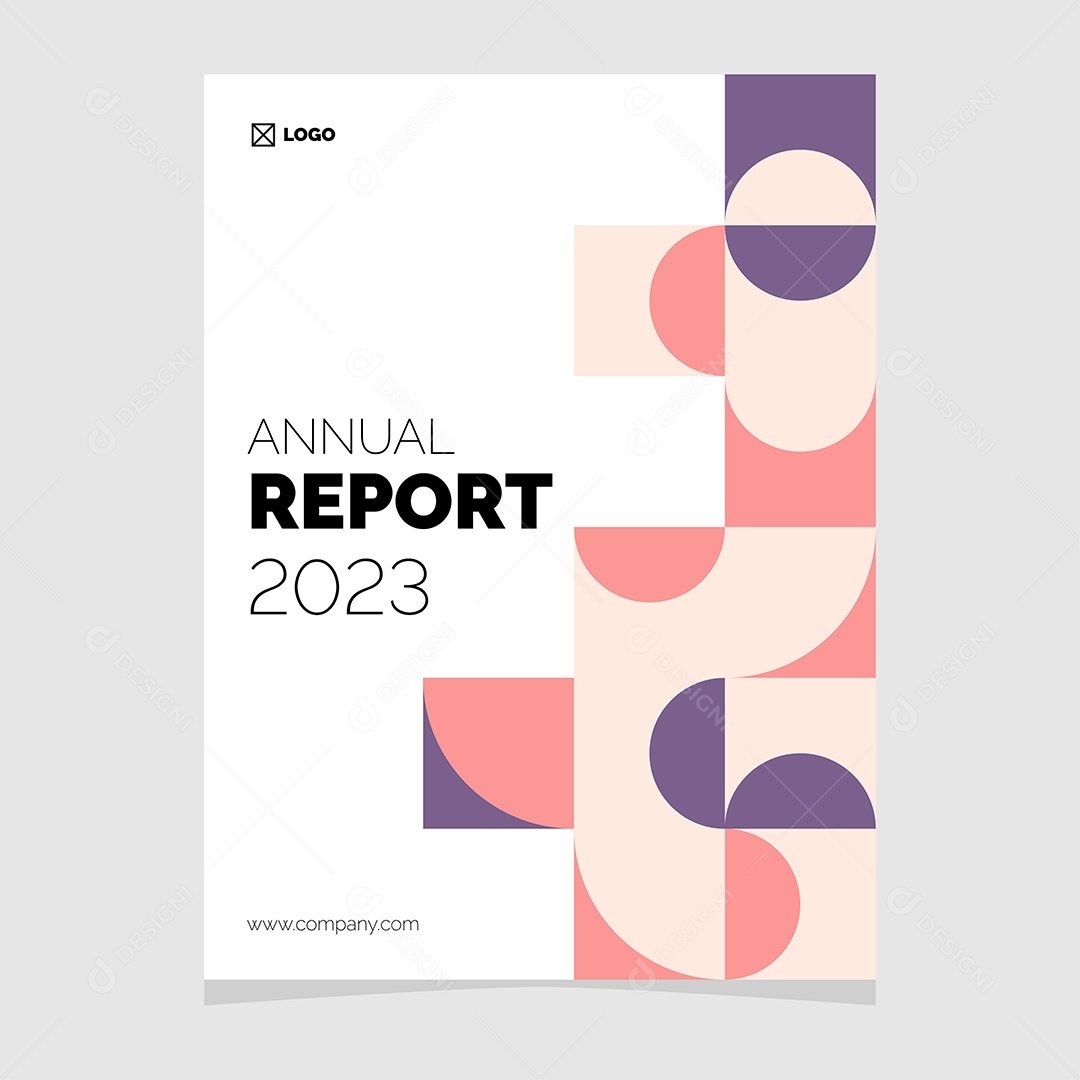 Modelo de Capa de Livro de Mosaico Plano Ilustração Vetor EPS