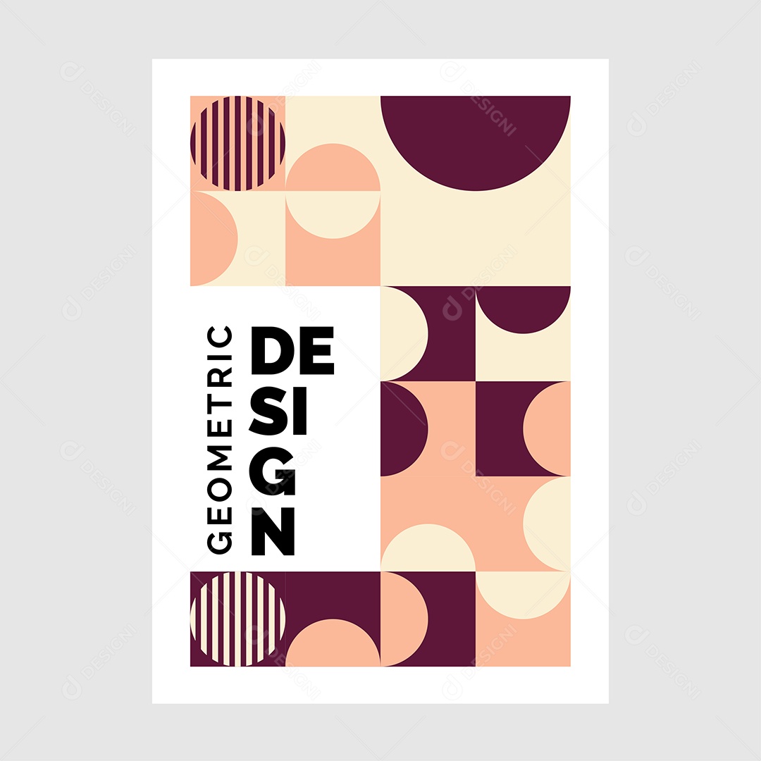 Modelo de Capa de Livro de Mosaico Plano Ilustração Vetor EPS