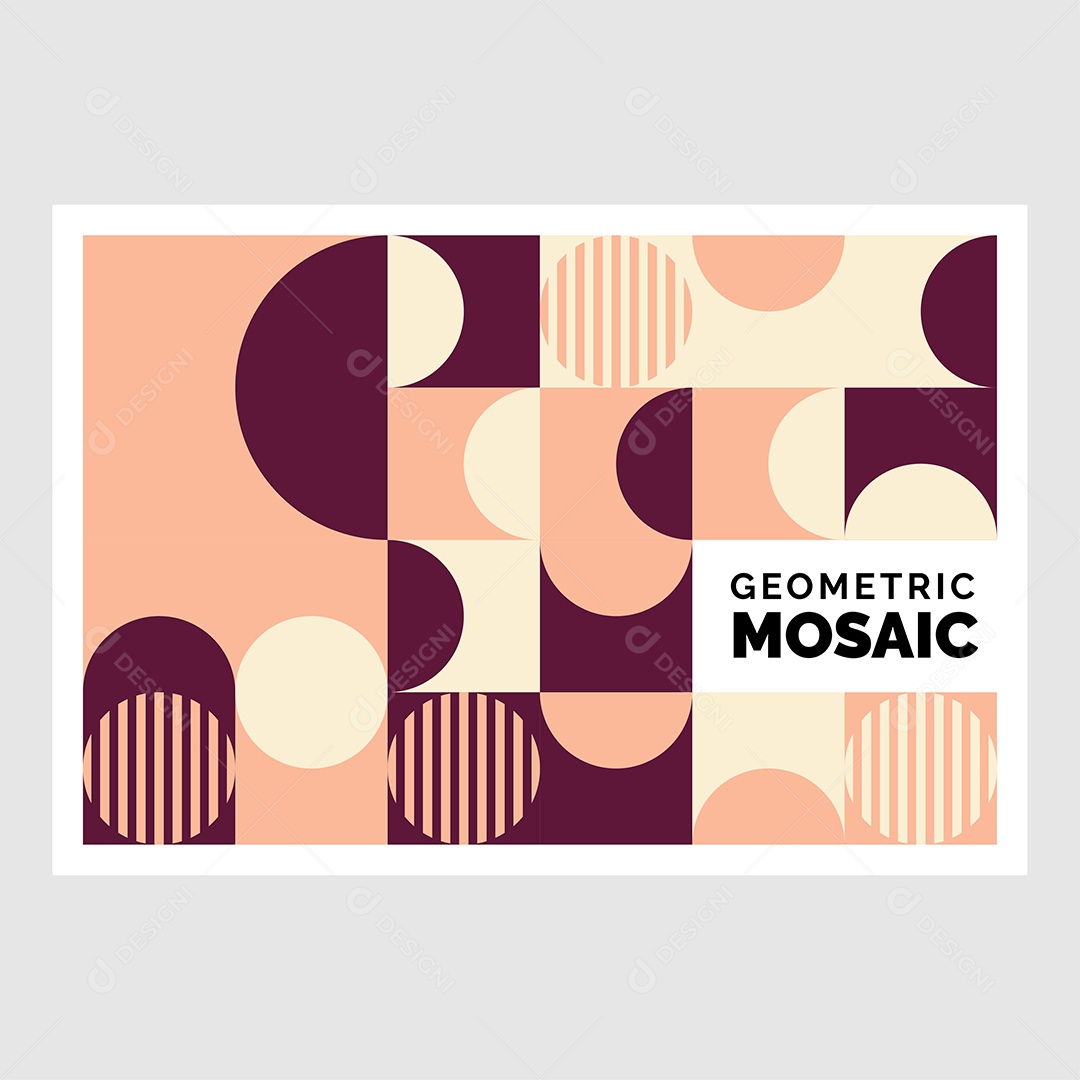 Fundo de Formas Geométricas Abstratas Coloridas Ilustração Vetor EPS