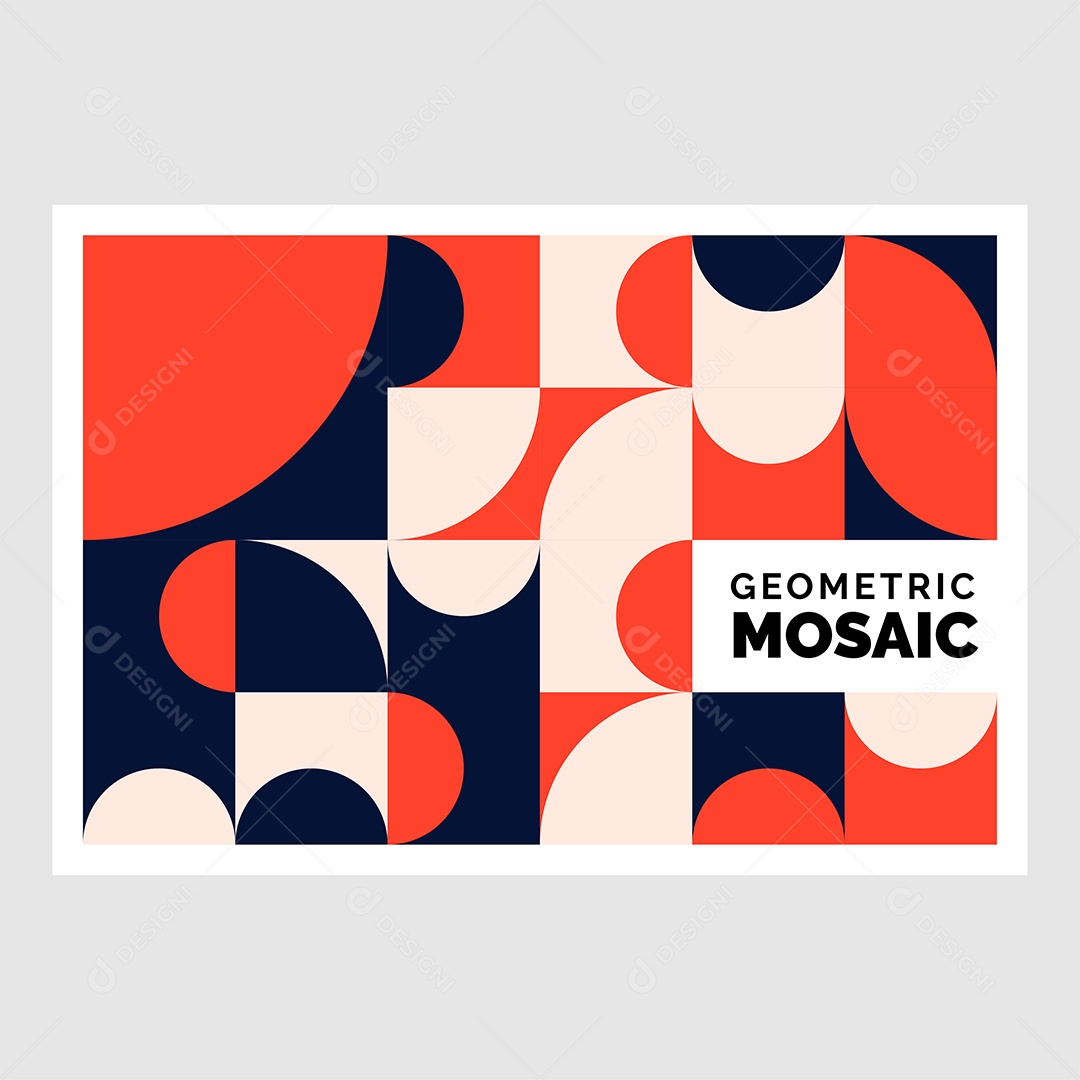 Fundo de Formas Geométricas Abstratas Coloridas Ilustração Vetor EPS