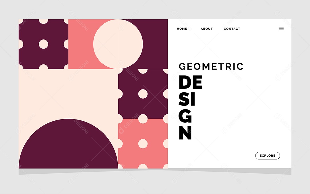 Fundo de Formas Geométricas Abstratas Coloridas Ilustração Vetor EPS