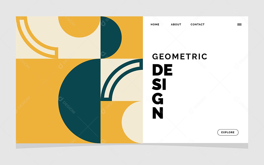 Fundo de Formas Geométricas Abstratas Coloridas Ilustração Vetor EPS