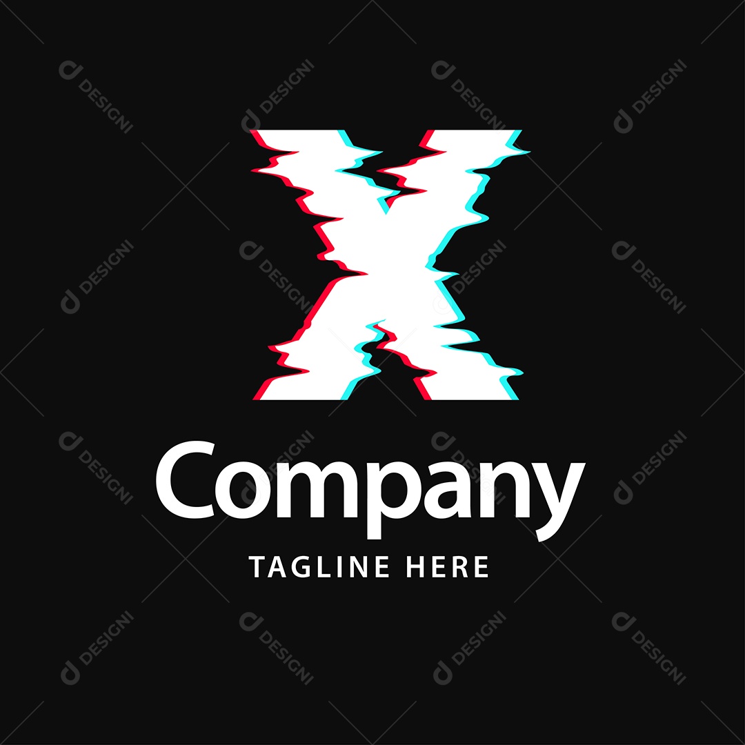 Logo de Empresa X Ilustração Vetor EPS