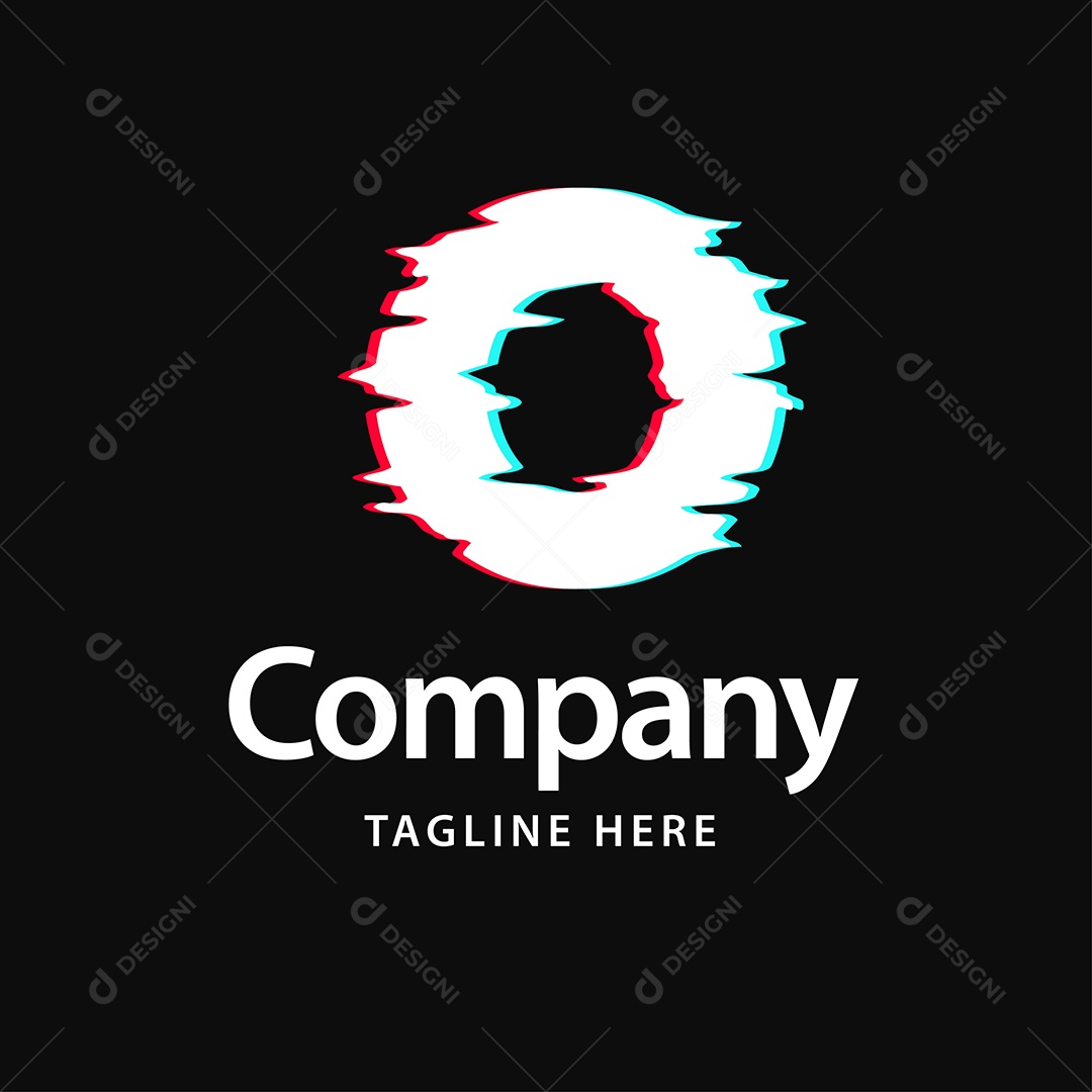 Logo de Empresa O Ilustração Vetor EPS