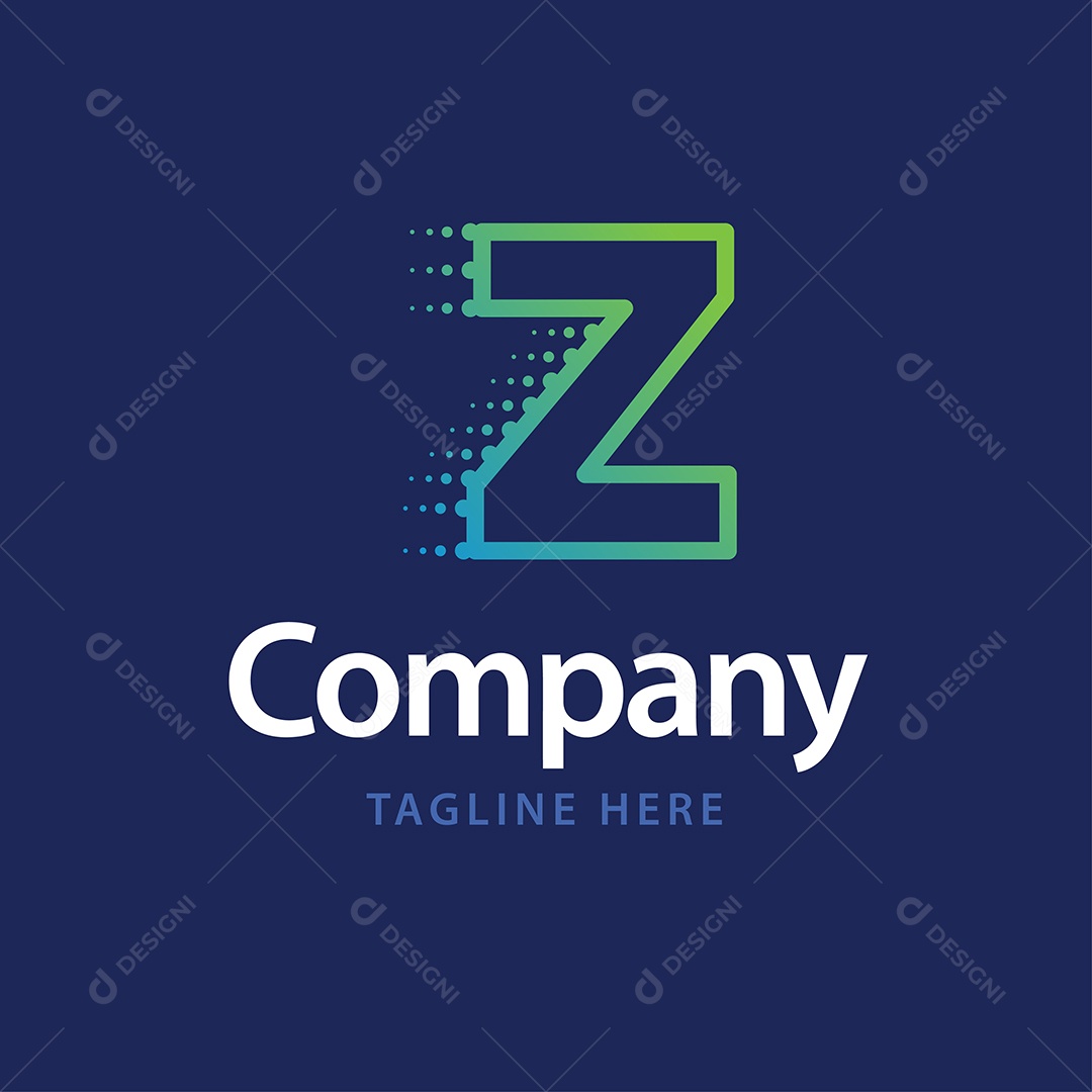 Logo de Empresa Z Ilustração Vetor EPS
