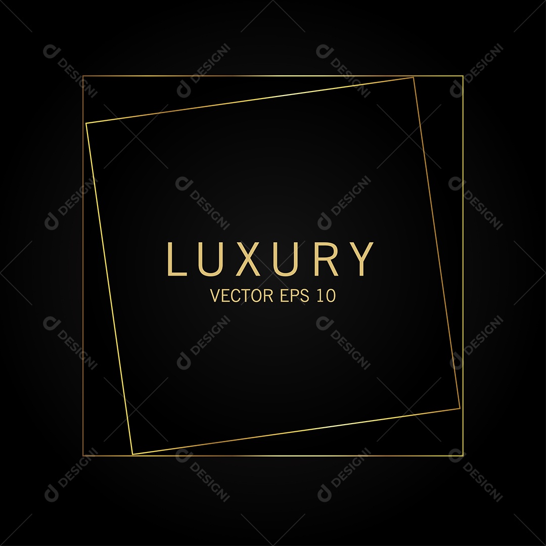 Fundo de Luxo Dourado e Preto Ilustração Vetor EPS