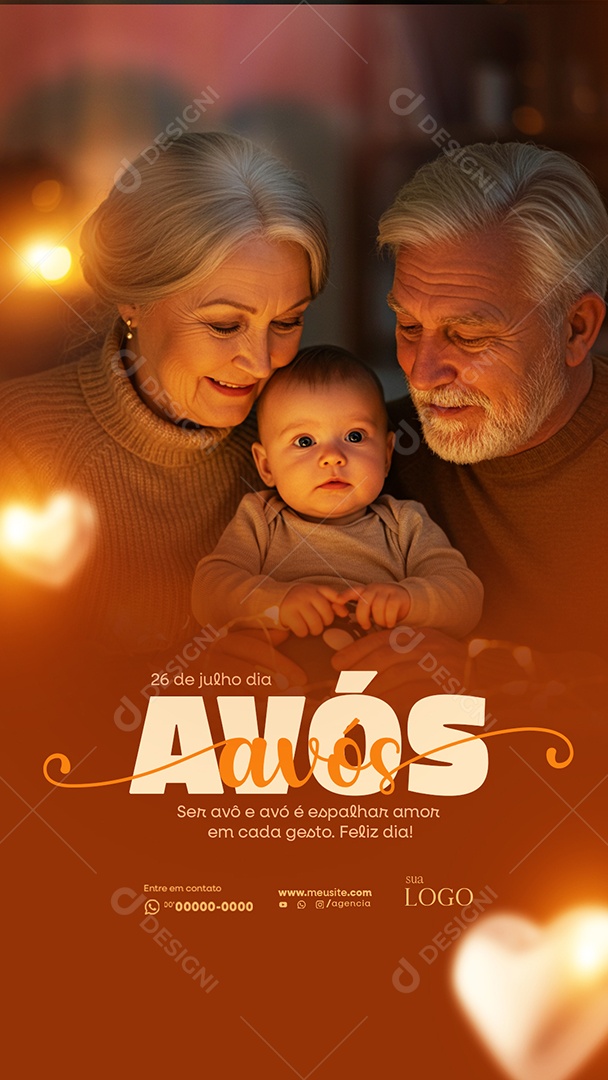 Story Dia dos Avós 26 de Julho Social Media PSD Editável