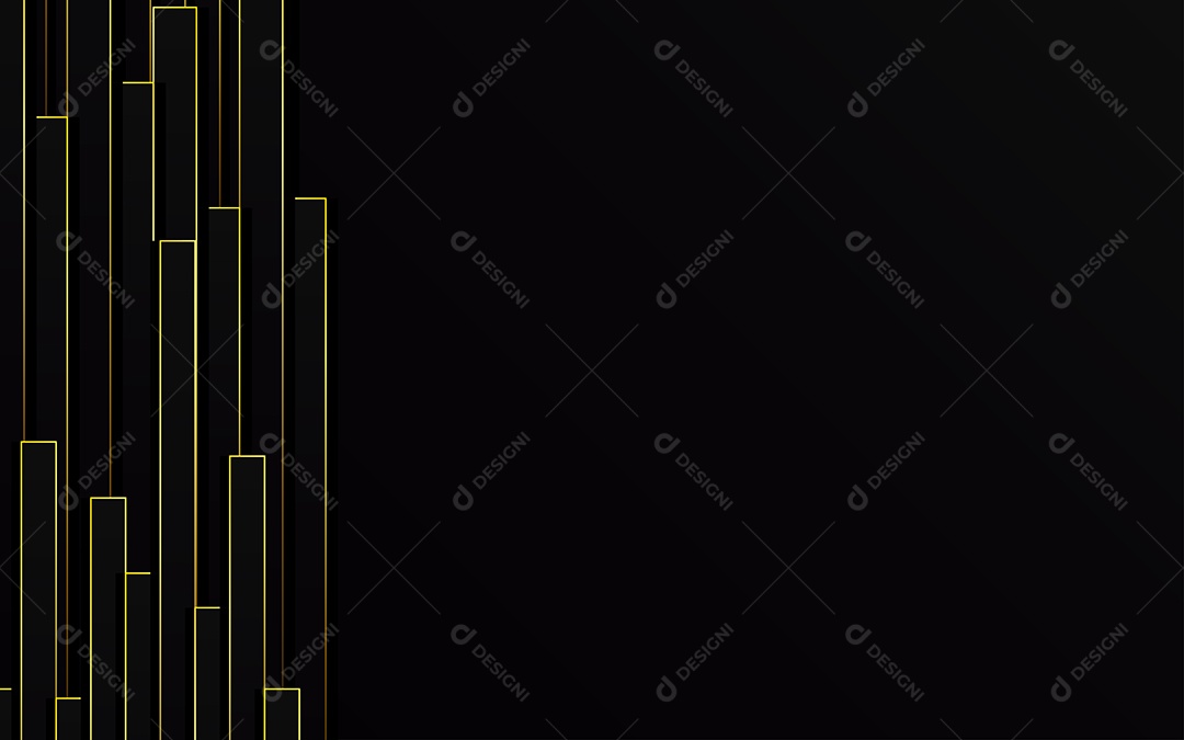 Linhas de Luz de Ouro Abstratas Ilustração Vetor EPS