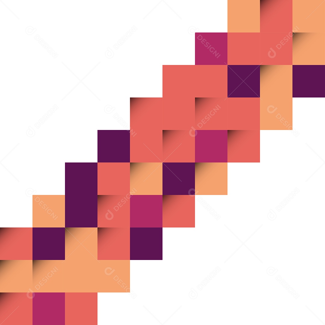 Formas Abstratas Colorida Ilustração Vetor EPS