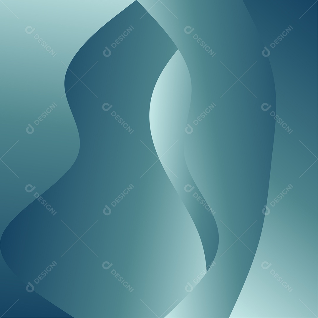 Fundo Abstrato de Ondas Verdes Ilustração Vetor EPS