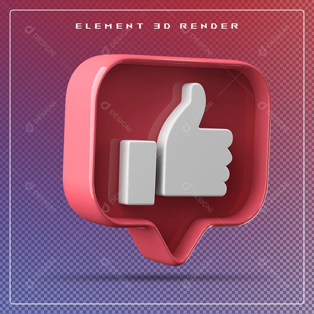 Ícone 3D Emoji Beleza Elemento para Composição PSD