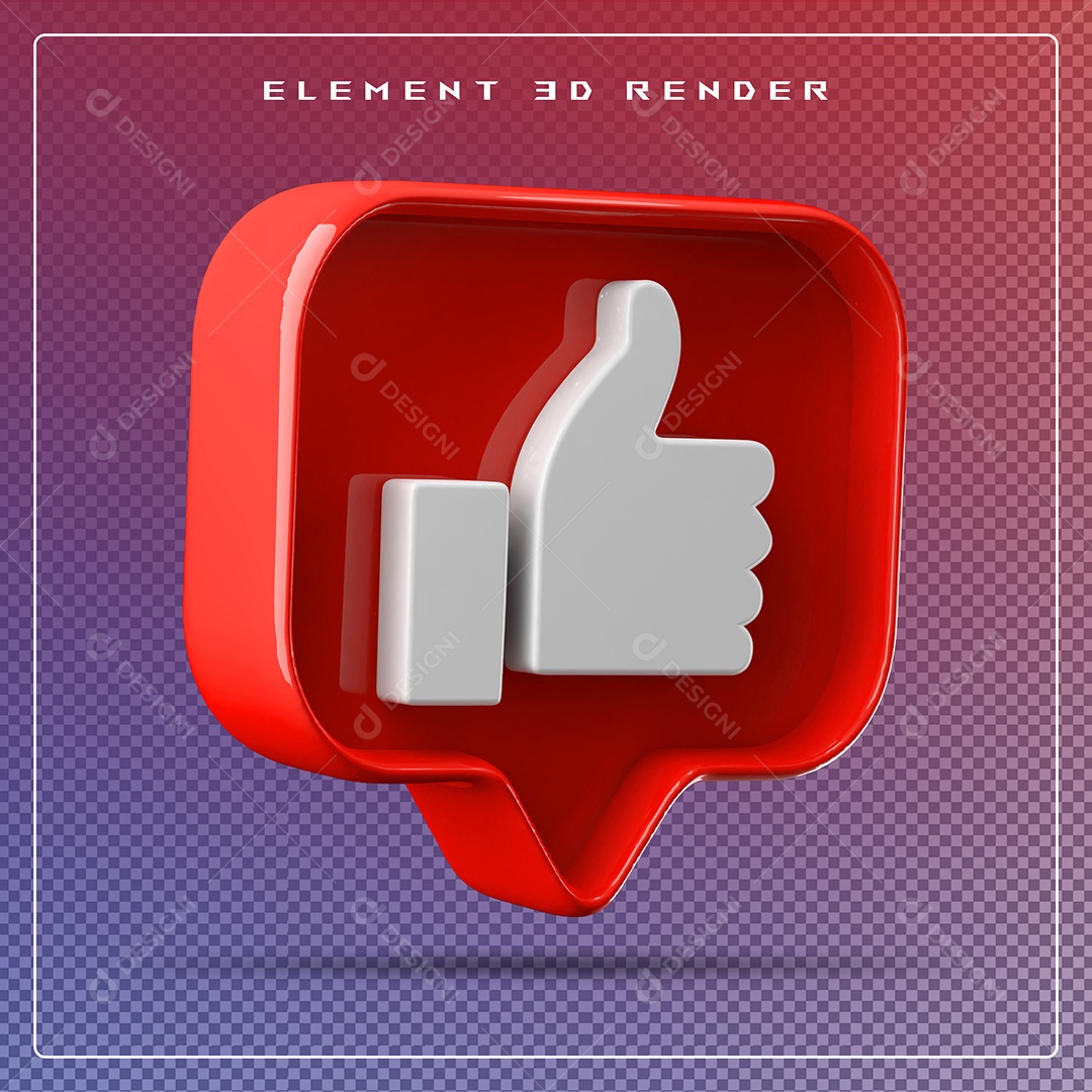 Ícone 3D Emoji Beleza Elemento para Composição PSD