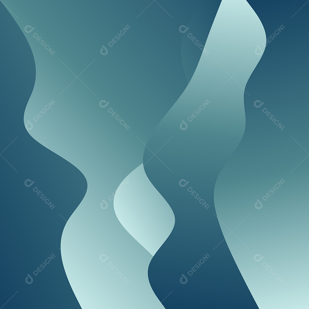 Fundo Abstrato de Ondas Verdes Ilustração Vetor EPS