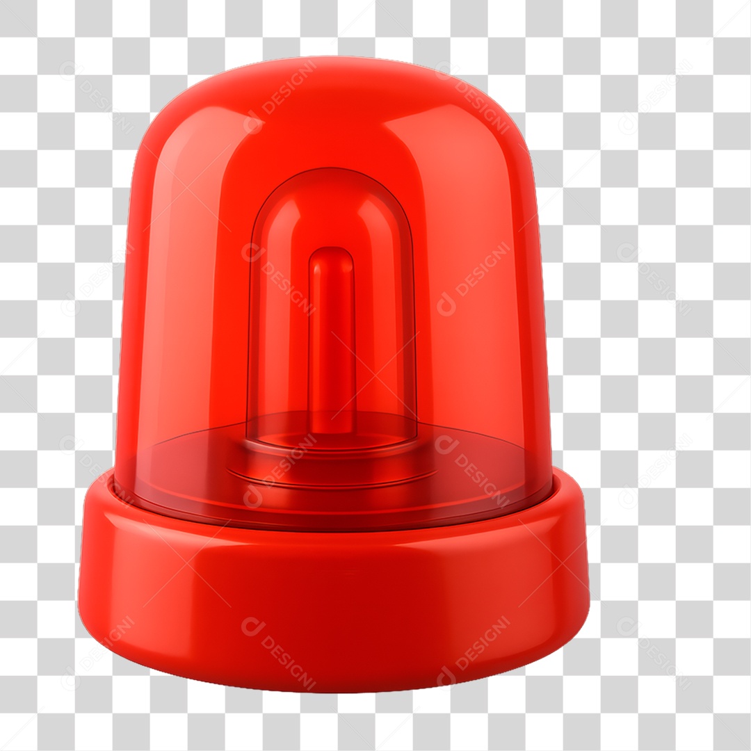 Sirene Vermelha PNG Transparente