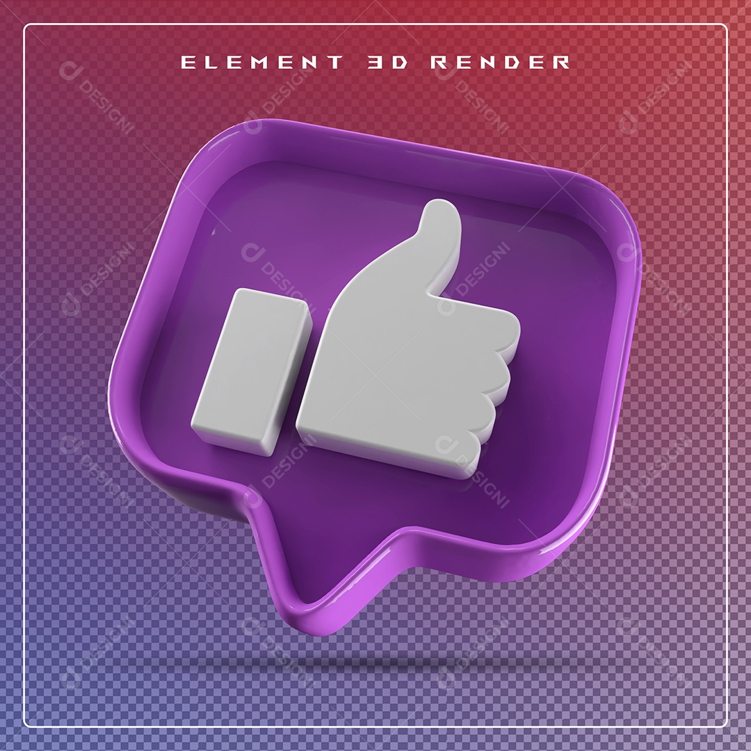 Ícone 3D Emoji Beleza Elemento para Composição PSD