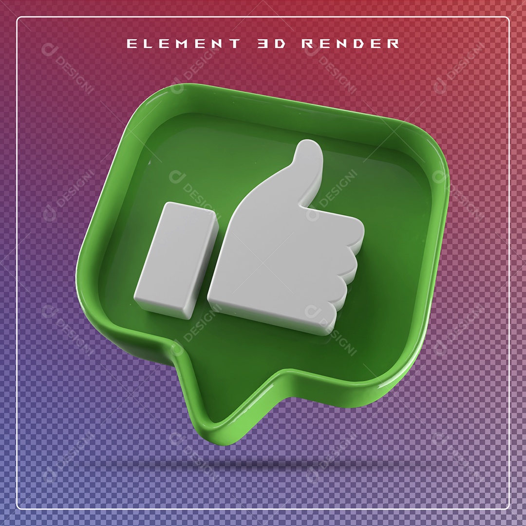 Ícone 3D Emoji Beleza Elemento para Composição PSD