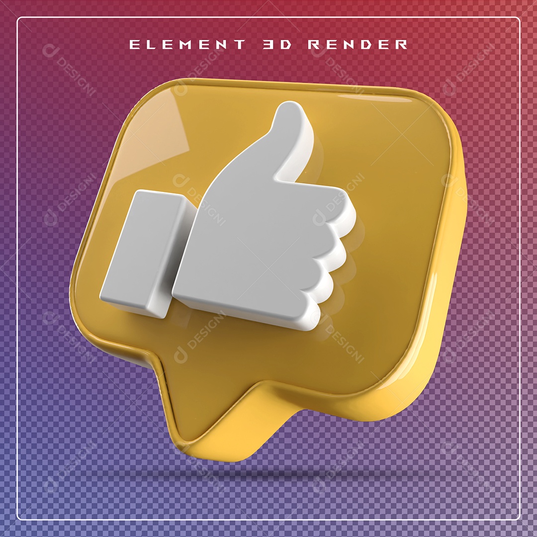 Ícone 3D Emoji Beleza Elemento para Composição PSD