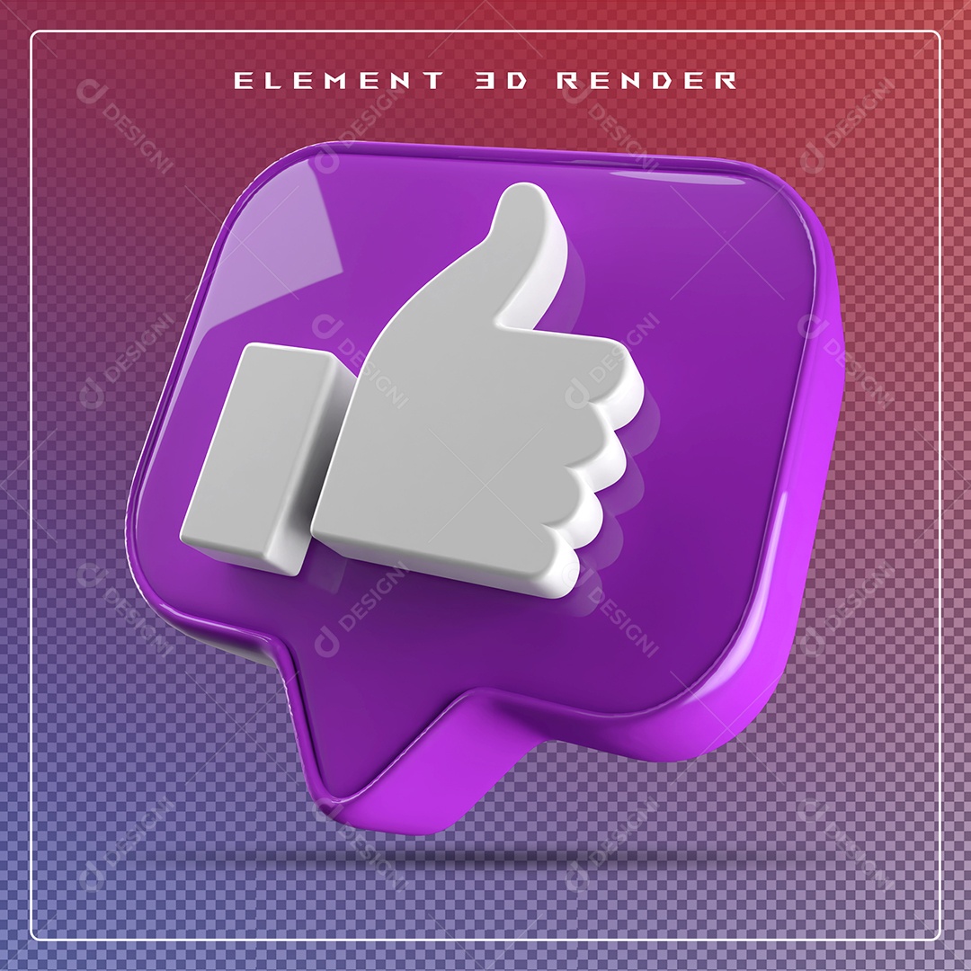 Ícone 3D Emoji Beleza Elemento para Composição PSD