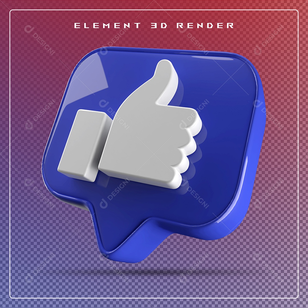 Ícone 3D Emoji Beleza Elemento para Composição PSD