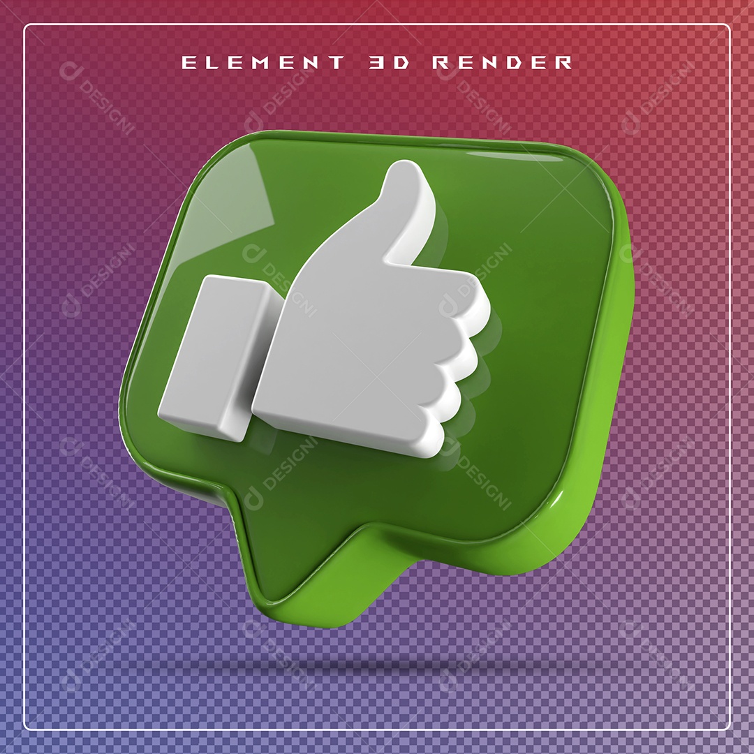 Ícone 3D 3D Emoji Beleza Elemento para Composição PSD