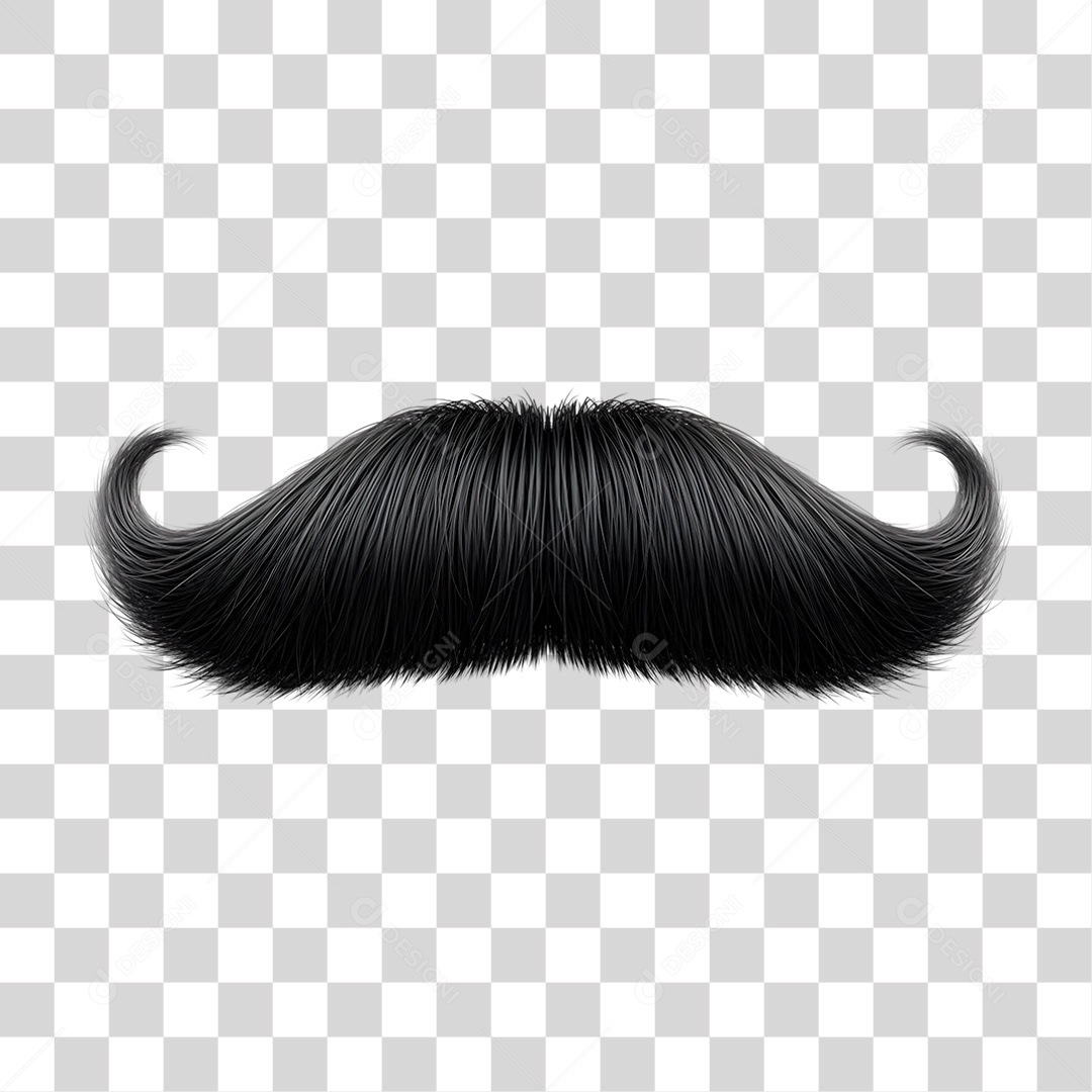 Bigode Dia dos Pais PNG Transparente