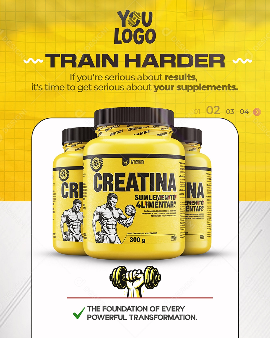 Loja de Suplementos Social Media PSD Editável