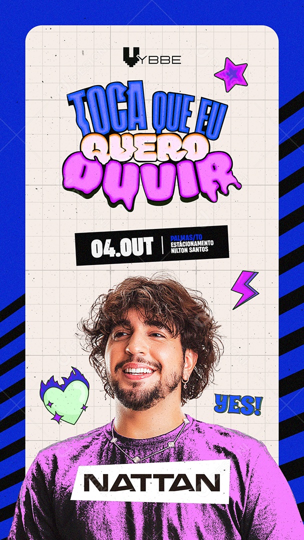 Story Flyer Show Toca que eu Quero Ouvir Social Media PSD Editável