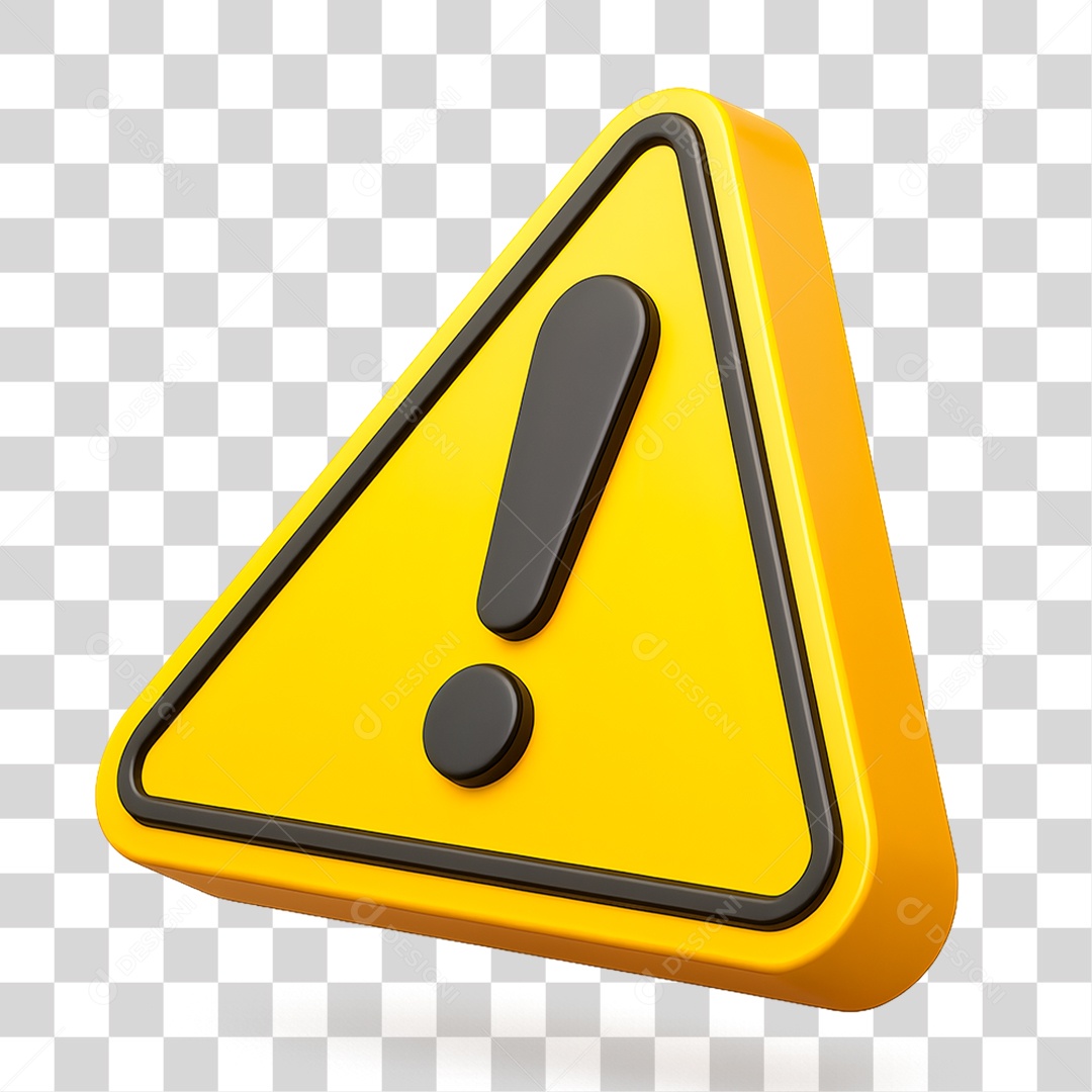 Placa de Aviso PNG Transparente