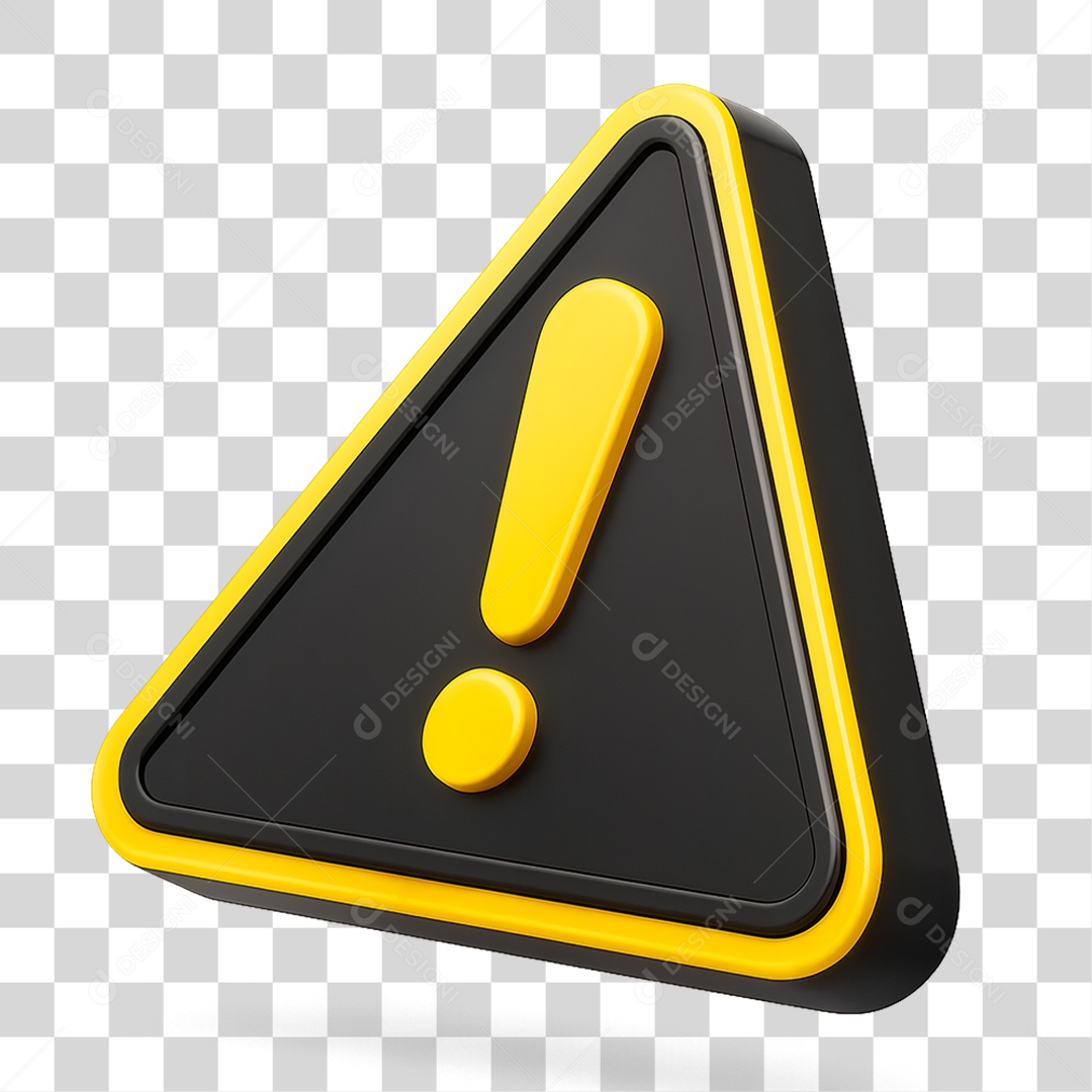 Placa de Aviso PNG Transparente