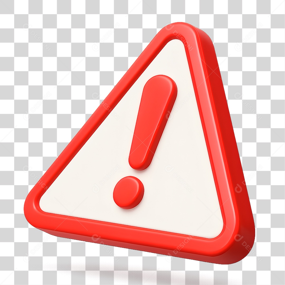 Placa de Aviso PNG Transparente