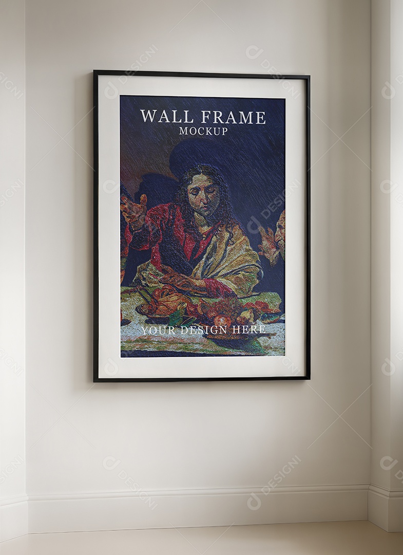 Mockup Galeria de Arte PSD Editável