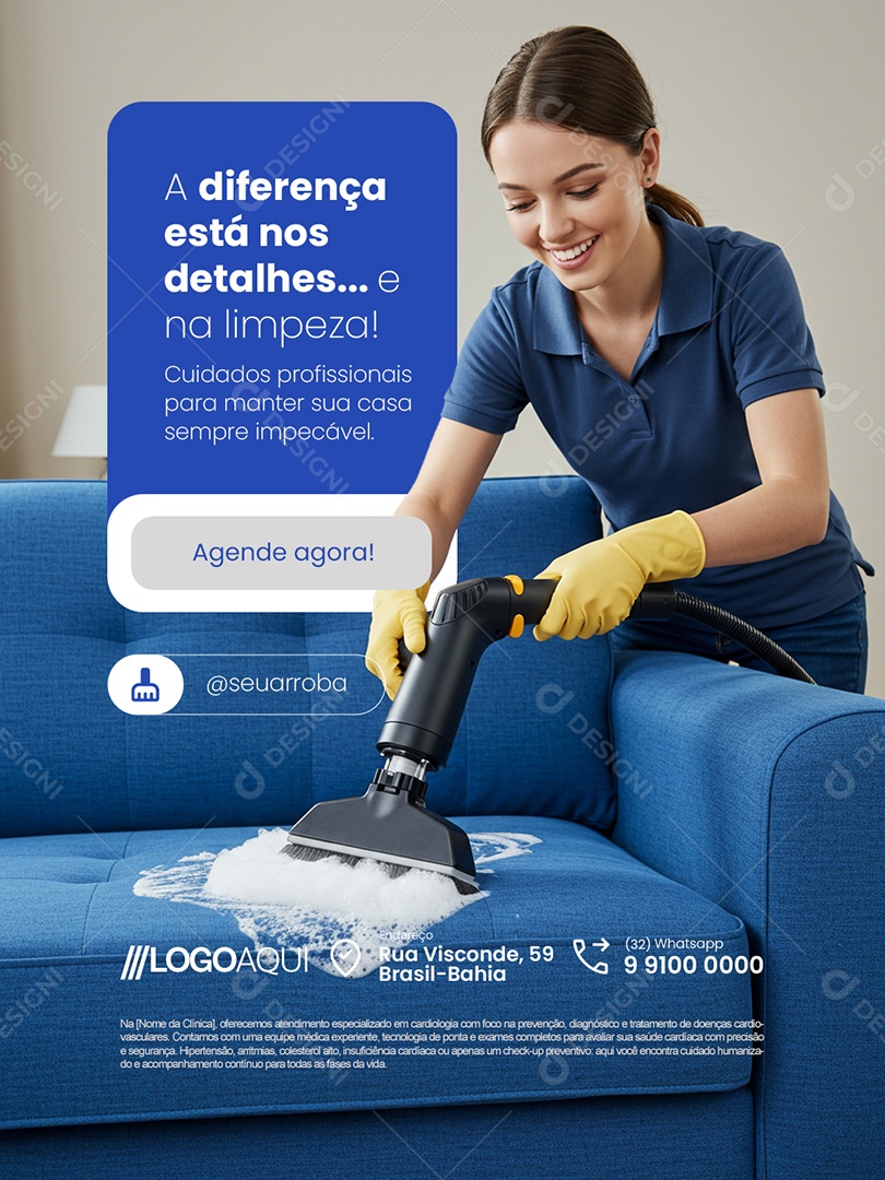 Estofado A Diferença Está nos Detalhes Social Media PSD Editável