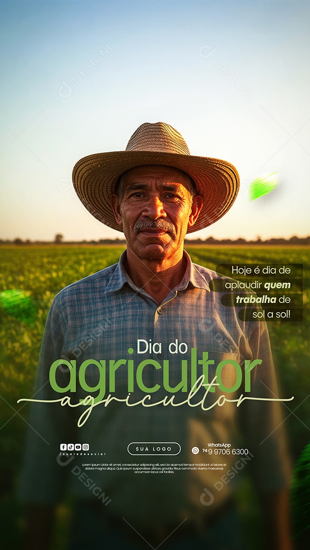 Story Dia do Agricultor 28 de Julho Social Media PSD Editável