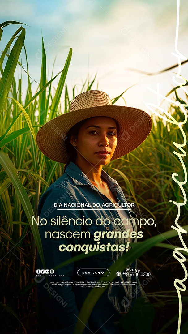 Story Dia do Agricultor 28 de Julho Social Media PSD Editável