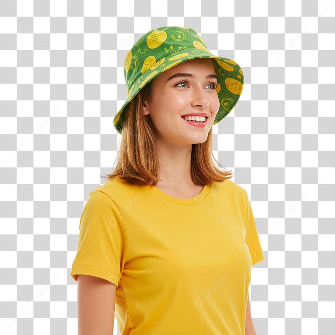 Jovem Torcedora PNG Transparente