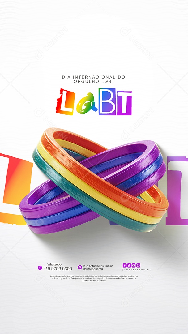 Story Dia Internacional do Orgulho LGBT Social Media PSD Editável