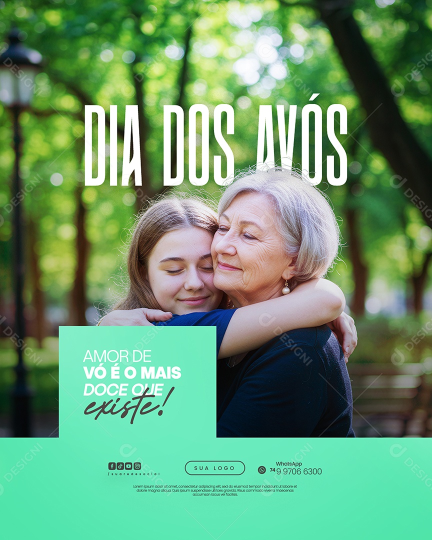 Dia dos Avós Social Media PSD Editável