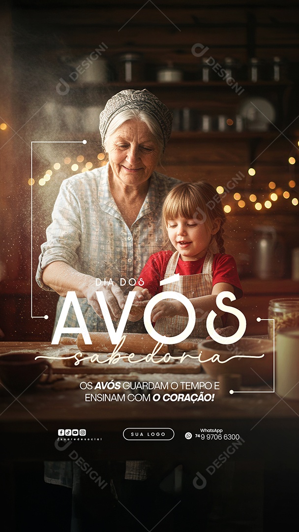 Story Dia dos Avós Social Media PSD Editável