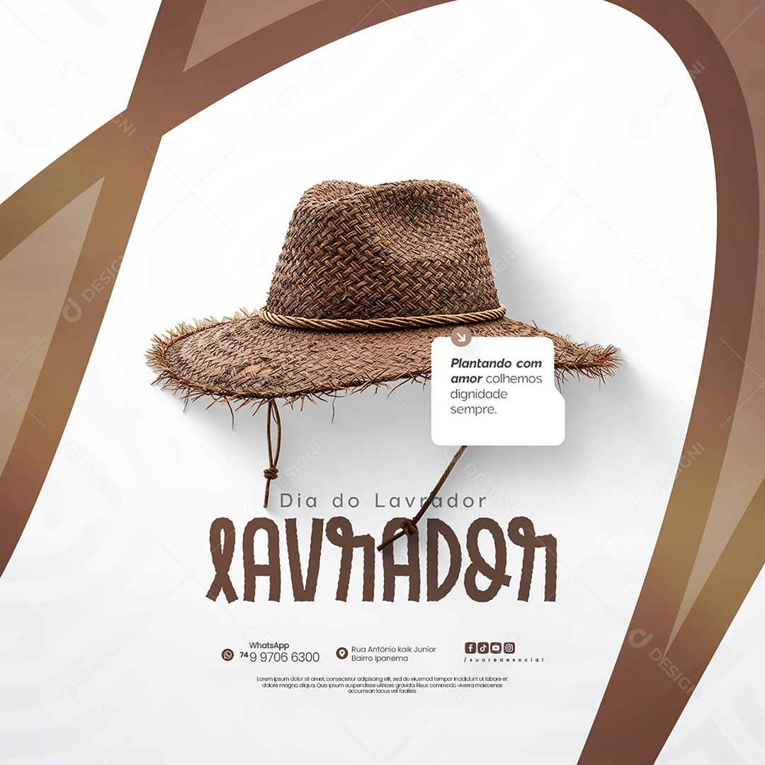 Dia Do Lavrador Social Media PSD Editável
