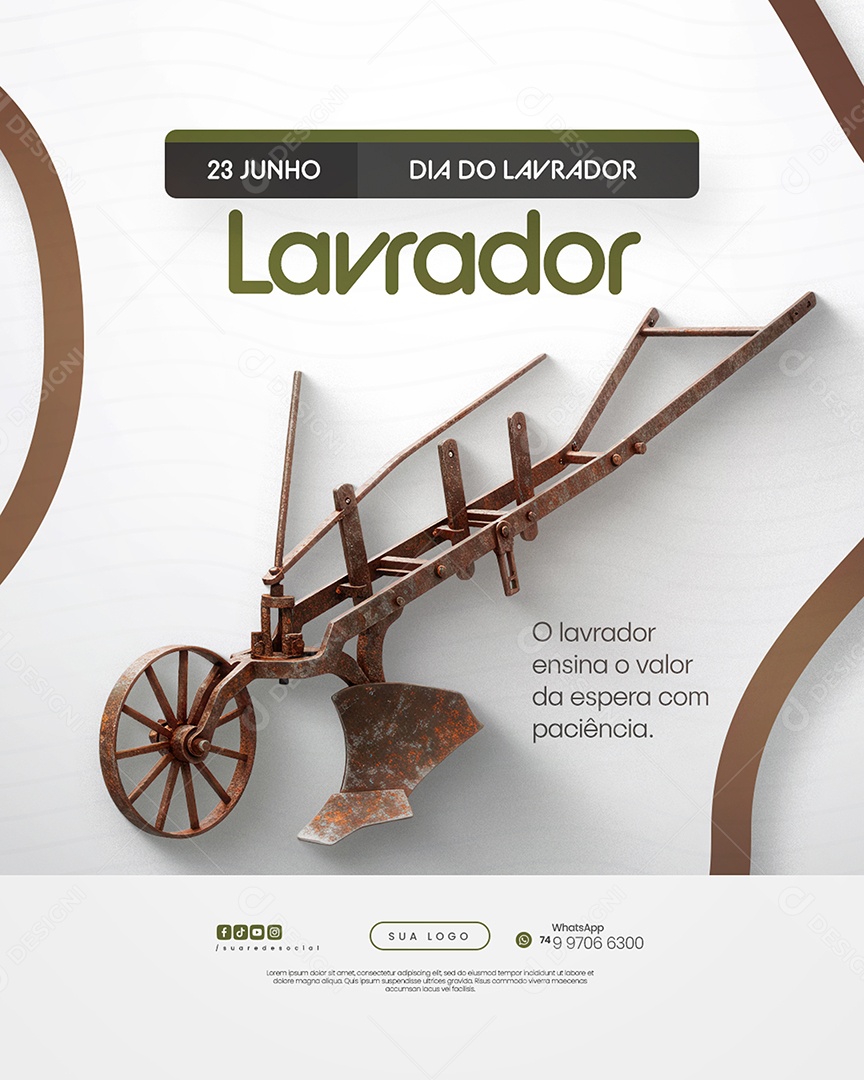 Dia Do Lavrador 23 de Junho Social Media PSD Editável
