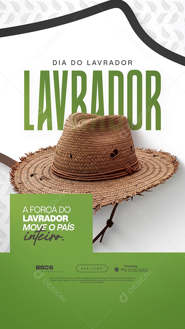 Story Dia Do Lavrador Social Media PSD Editável