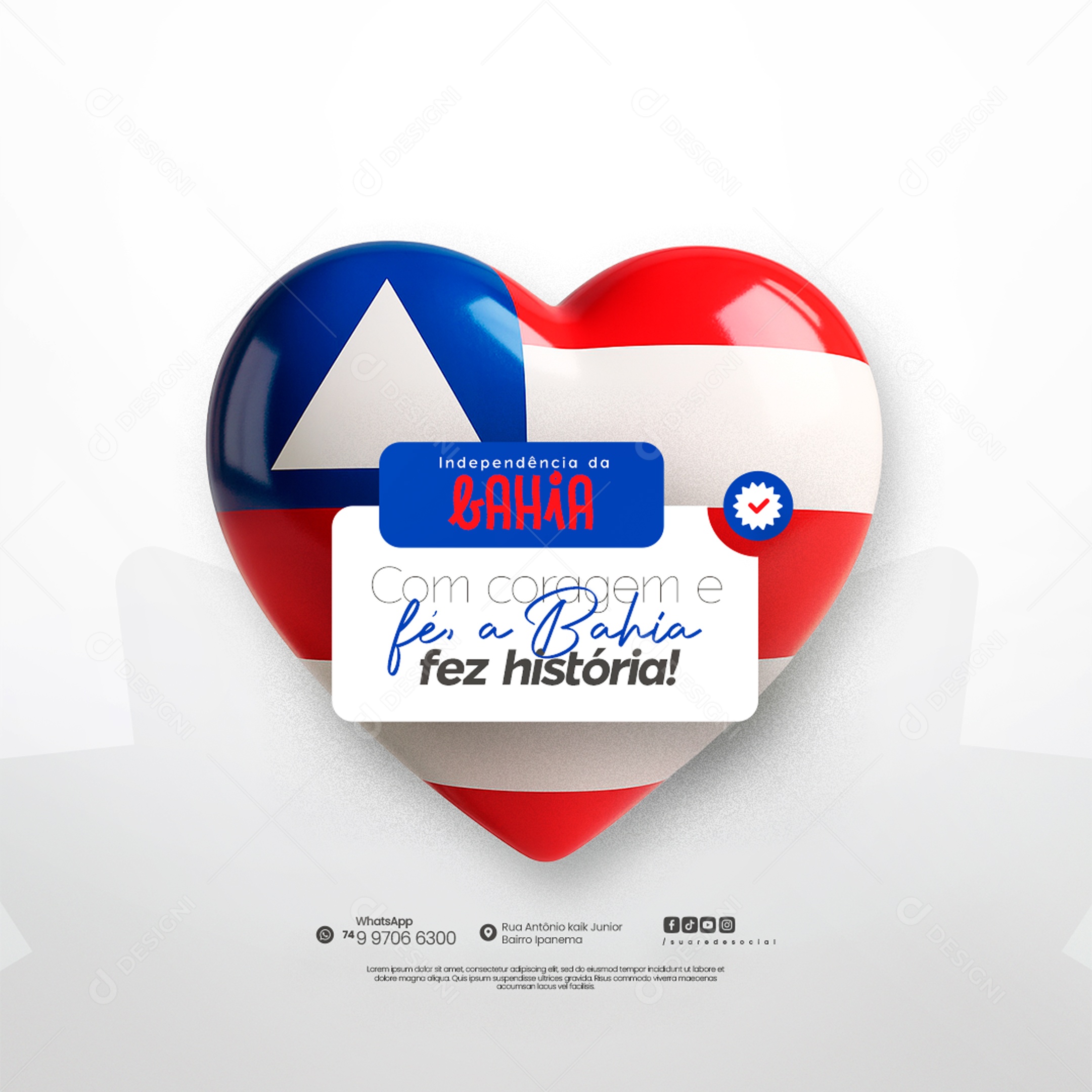 Story Dia da Independência da Bahia 02 de Julho Social Media PSD Editável