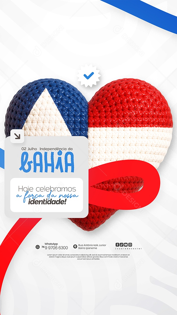 Story Dia da Independência da Bahia 02 de Julho Social Media PSD Editável