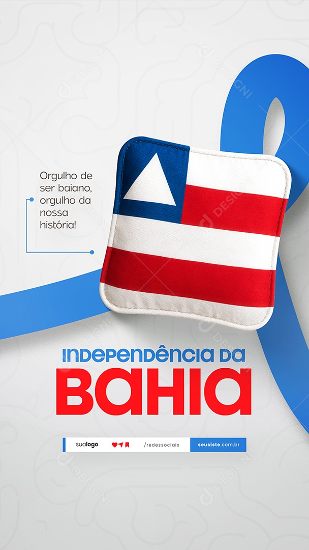 Story Dia da Independência da Bahia 02 de Julho Social Media PSD Editável