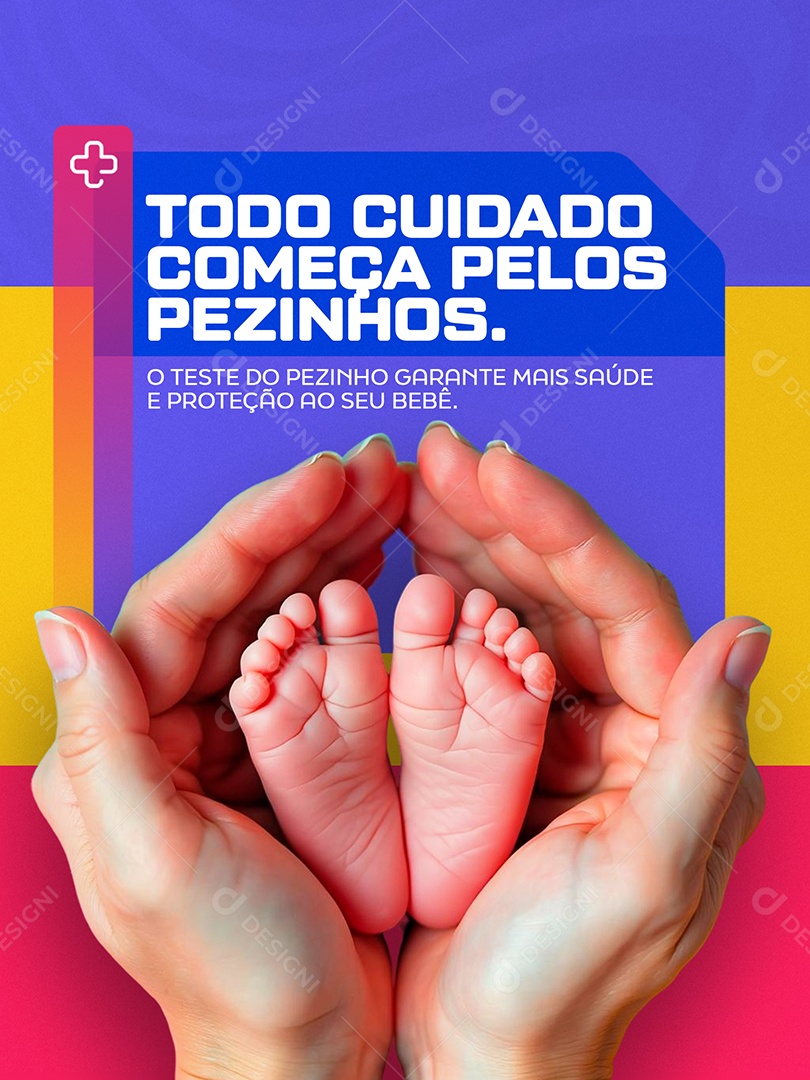 Teste do Pezinho Social Media PSD Editável