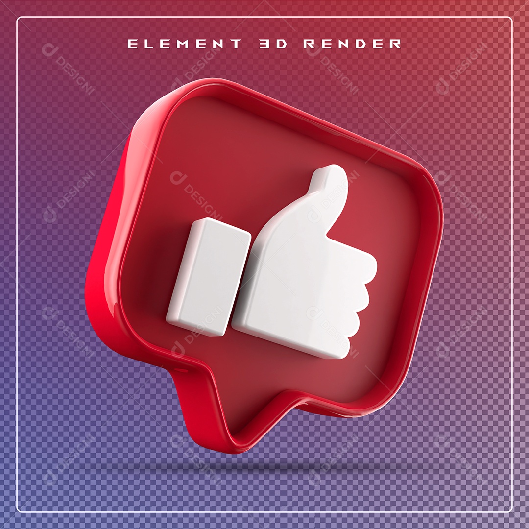 Ícone 3D Emoji Beleza Elemento para Composição PSD