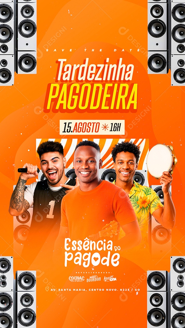 Story Flyer Tardezinha Pagodeira Social Media PSD Editável