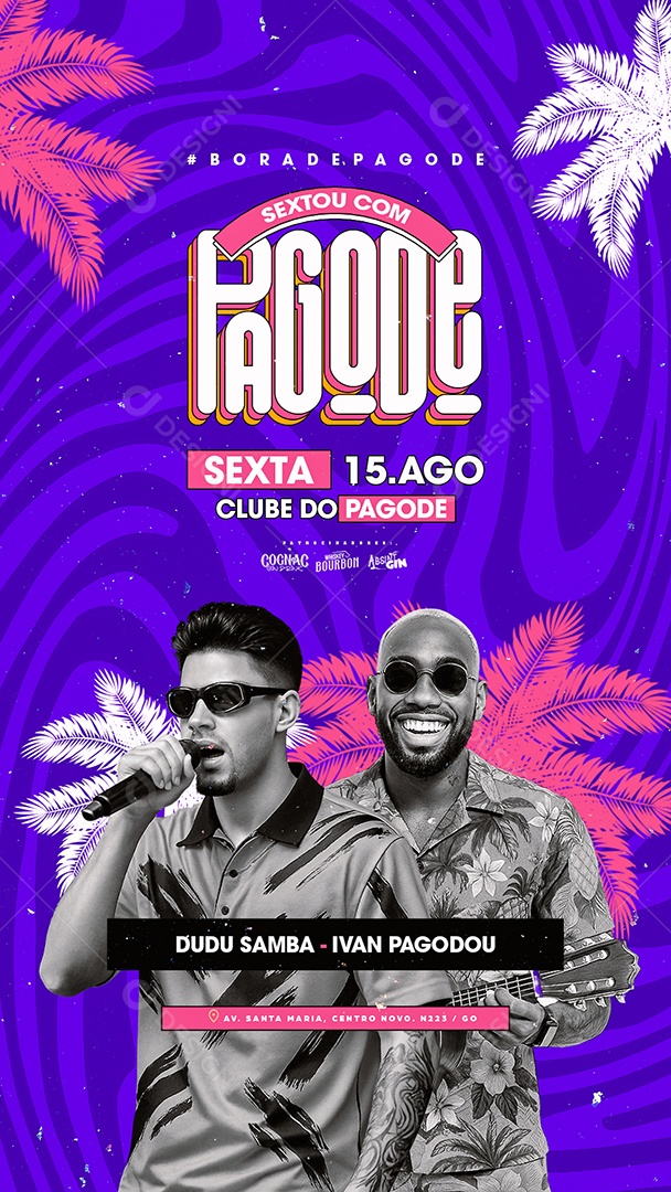 Story Flyer Sextou com Pagode Social Media PSD Editável